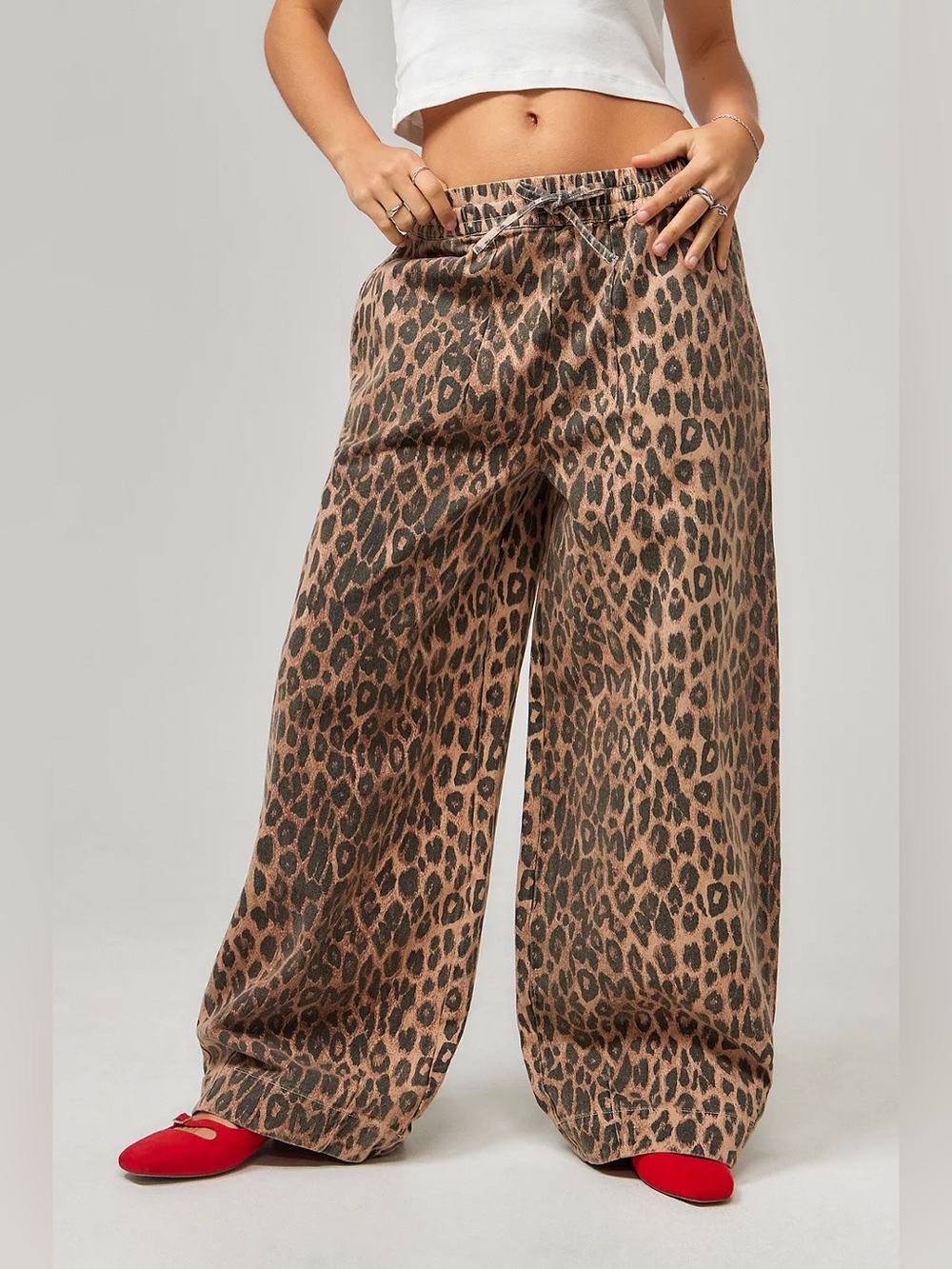 Damson Madder Rafe Leopard Print Trouser Pants Brown Size UK 10 & US 6 NWT